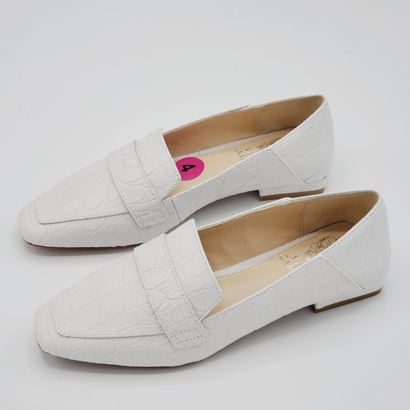 VINCE CAMUTO WHITE LOAFER BIG KIDS SHOES SZ 4 - Picture 4 of 4